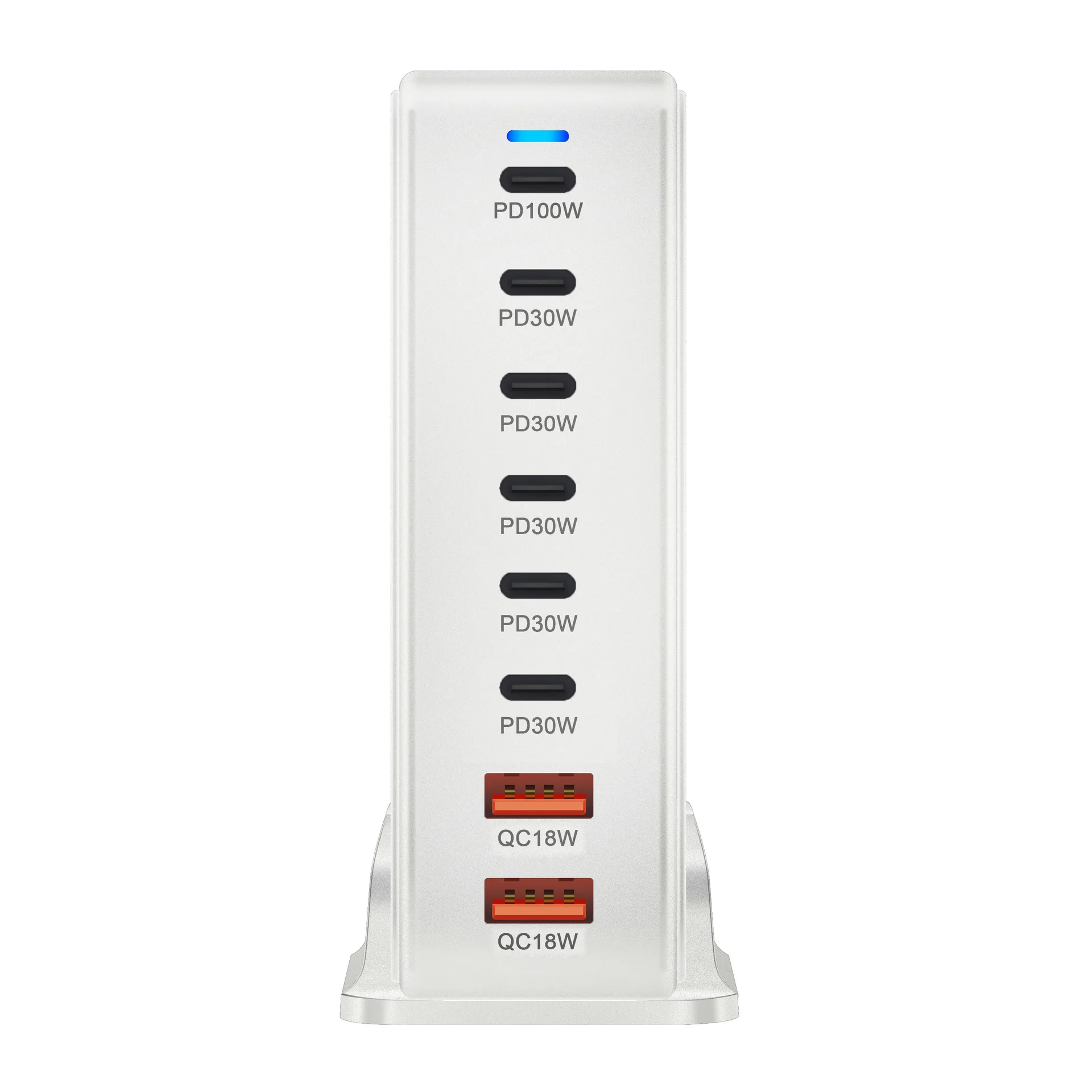 Imagem -06 - Desktop Usb Tipo-c pd Carregador de Carregamento Rápido Portas 240w 286w Usb-c Carregador para Iphone Laptop Tablet Android