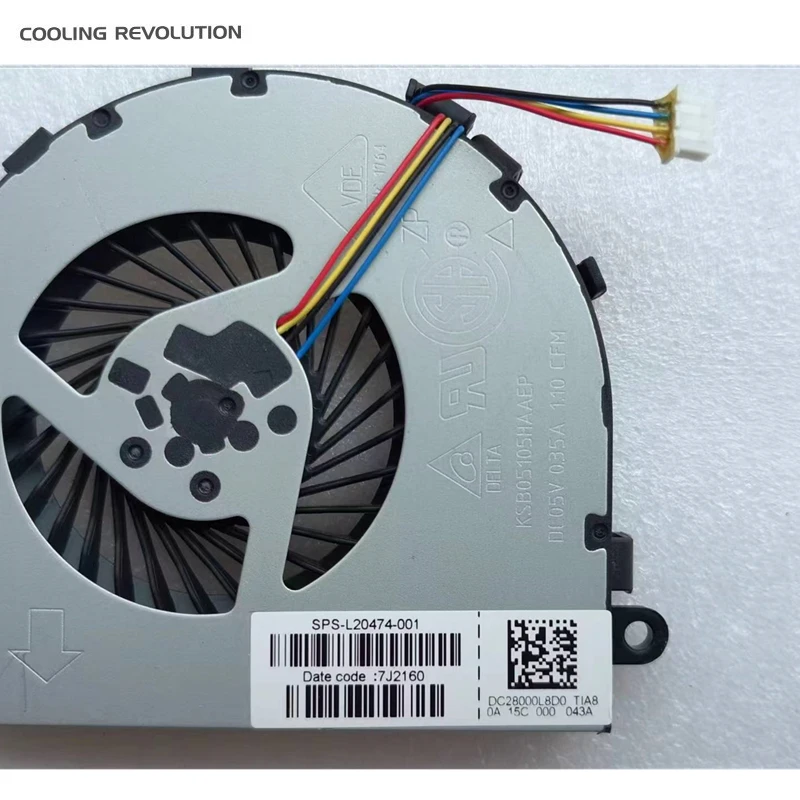 Ventola Di Raffreddamento CPU Per HP 14-cm/14-ma/14-cf/14-df – Modello 6033B0062501 NS85B13-17K23