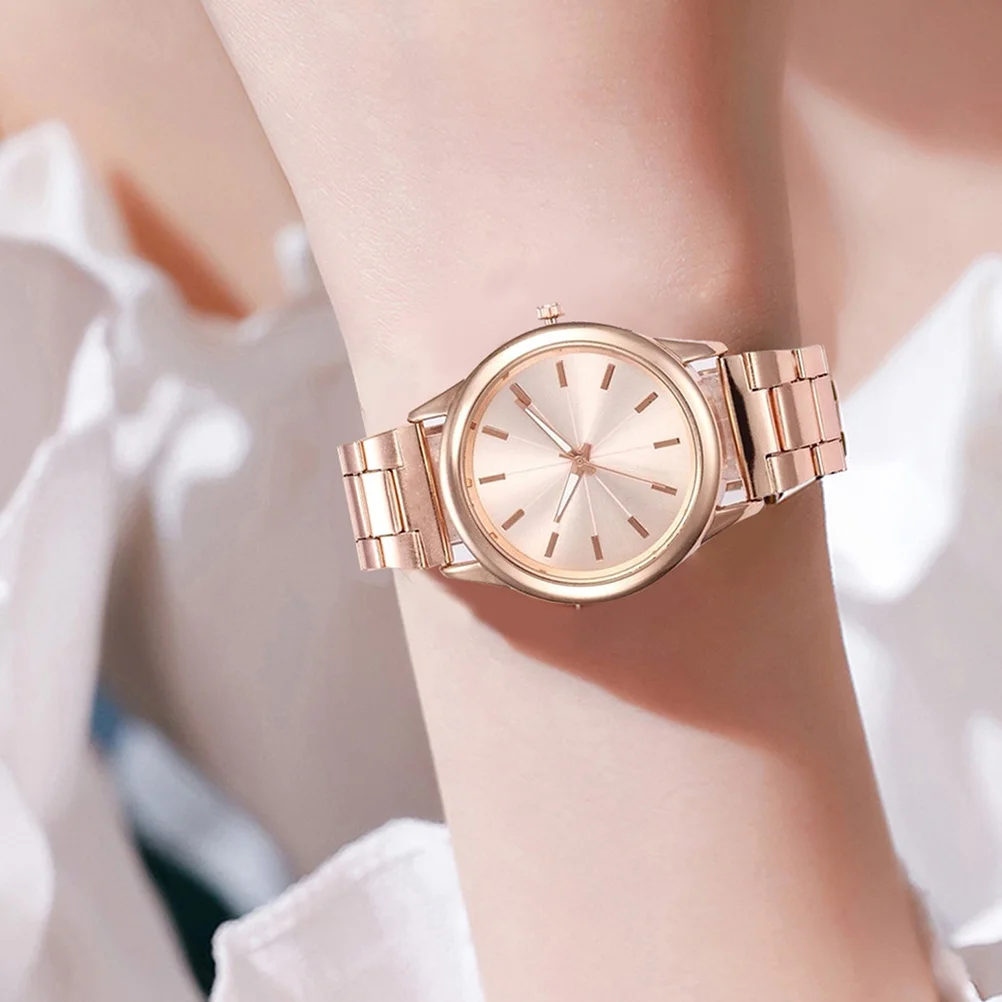 

1 шт. кварцевые женские модные часы из нержавеющей стали, прочные элегантные наручные часы, наручные часы из нержавеющей стали