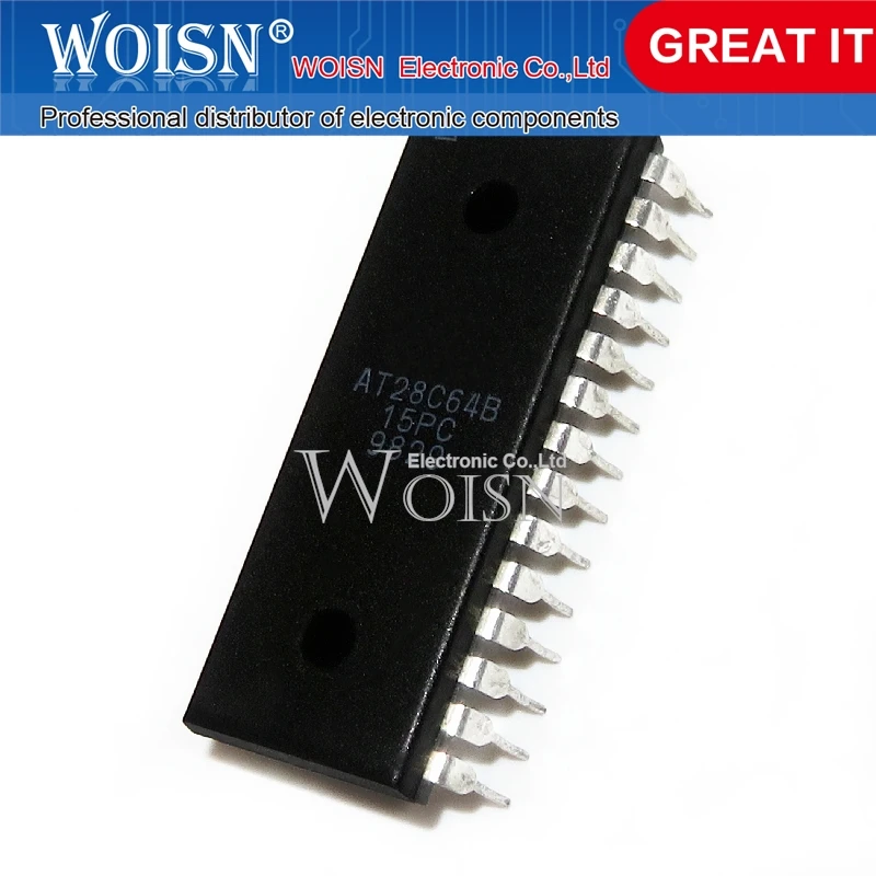 10PCS AT28C64B-15PC AT28C64 DIP-28