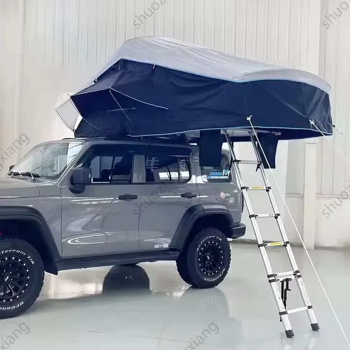 Sunday Campers manufacturer Tienda de techo Outdoor 2-4 Person 4x4 Overland SUV Car Camping Waterproof Soft Shell Roof Tent