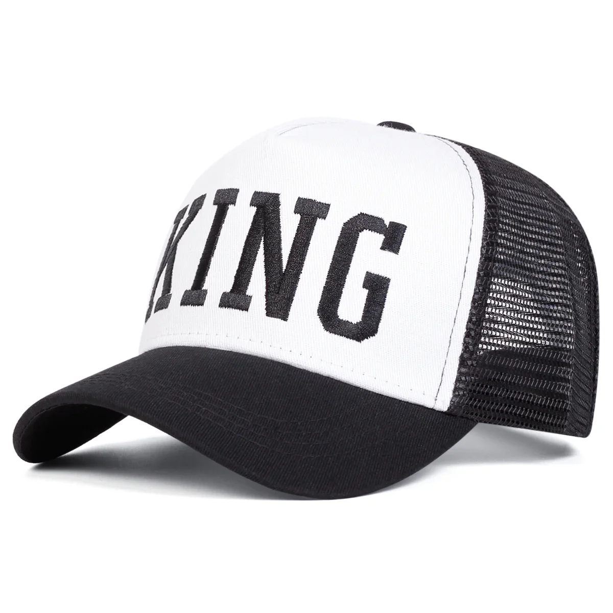 للجنسين الملك إلكتروني التطريز قبعات البيسبول صافي الربيع والصيف في الهواء الطلق قابل للتعديل قبعات عادية واقية من الشمس قبعة قبعة رياضية