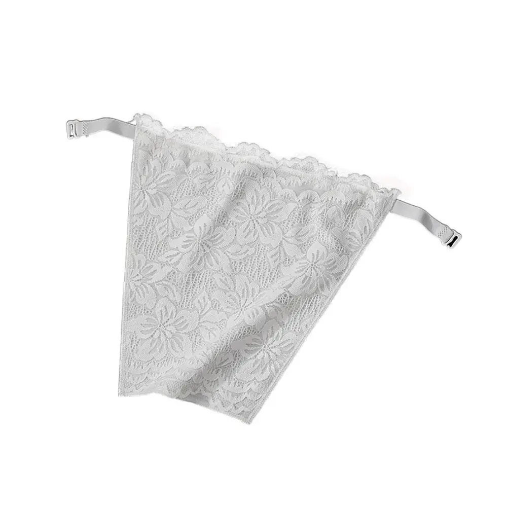 طبقة مزدوجة حمالة إدراج ملفوفة الصدر شاش شفاف الدانتيل زهرة المضادة للوهج صديرية دائرية العشير اكسسوارات الأزهار #1