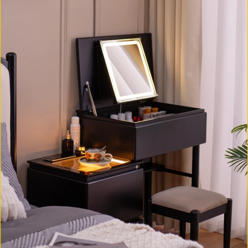 

Женский туалетный столик со стеклянной тарелкой, туалетный шкаф для макияжа с зеркалом, комод, мебель для комнаты Sinfonier Komode Banity