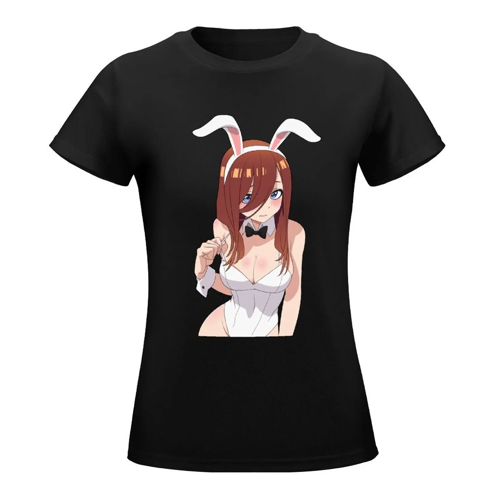 Miku Nakano Bunny Girl T-Shirt plus Größe Tops Anime Kleidung Hippie Kleidung weibliche Kleidung T-Shirts für Frauen