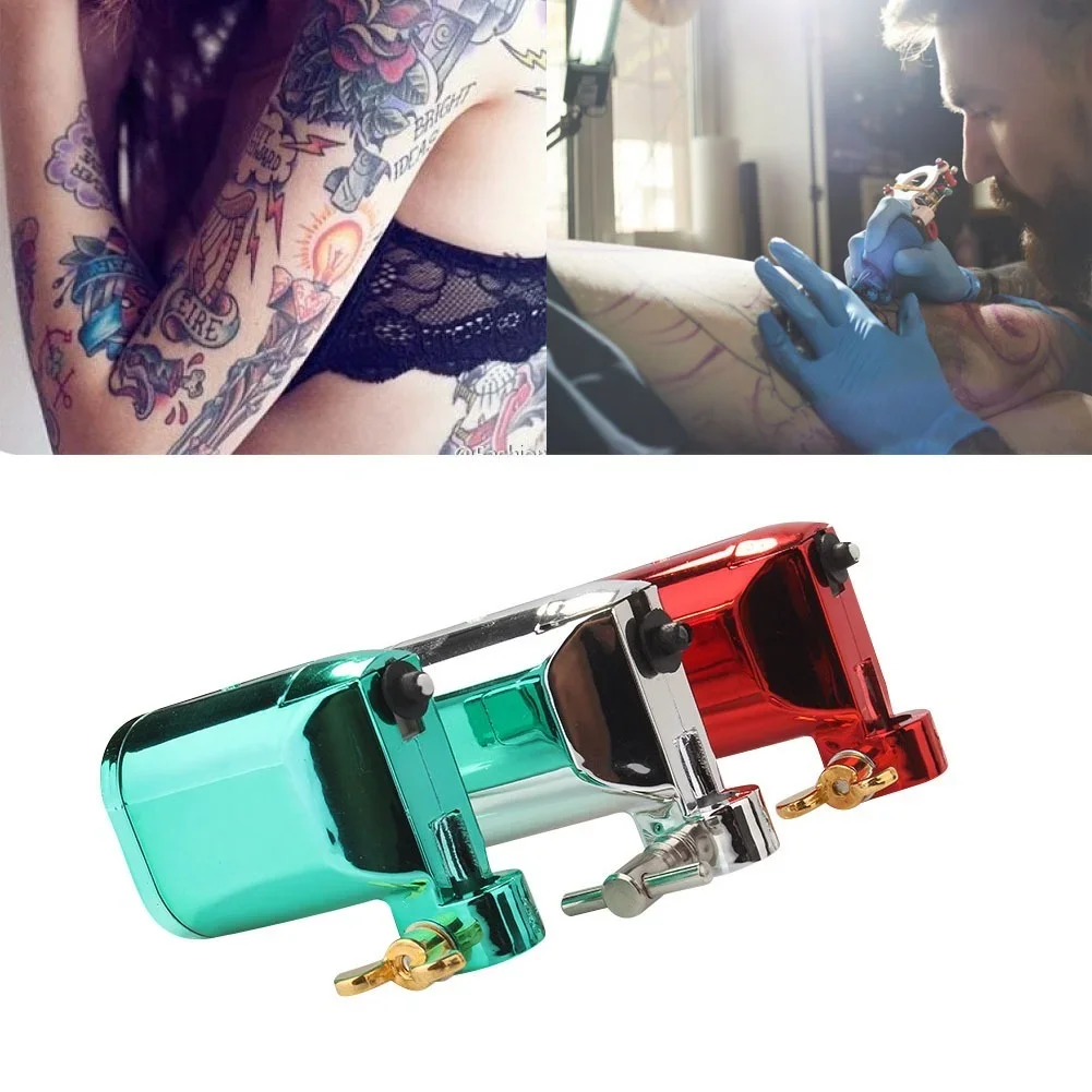 

Professional Zinc Alloy Electric Motor Rotary Tattoo Machine Low Noise Lightweight Tattoo Gun For Liner Shader Body Art Supplies