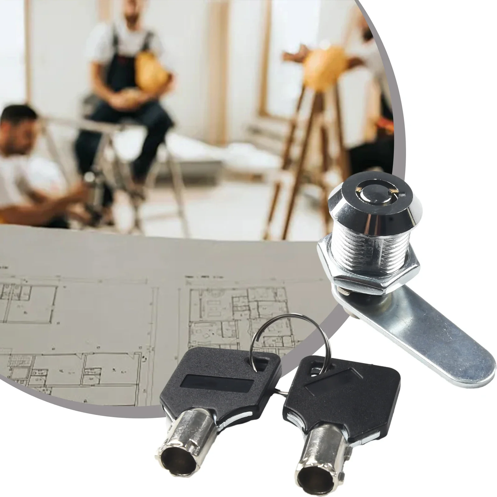 16/20mm MailBox Locker Cupboard Cam Lock Door Drawer Cabinet With 2 Keys Furniture Locks Drawer DIY Cabinet Hardware