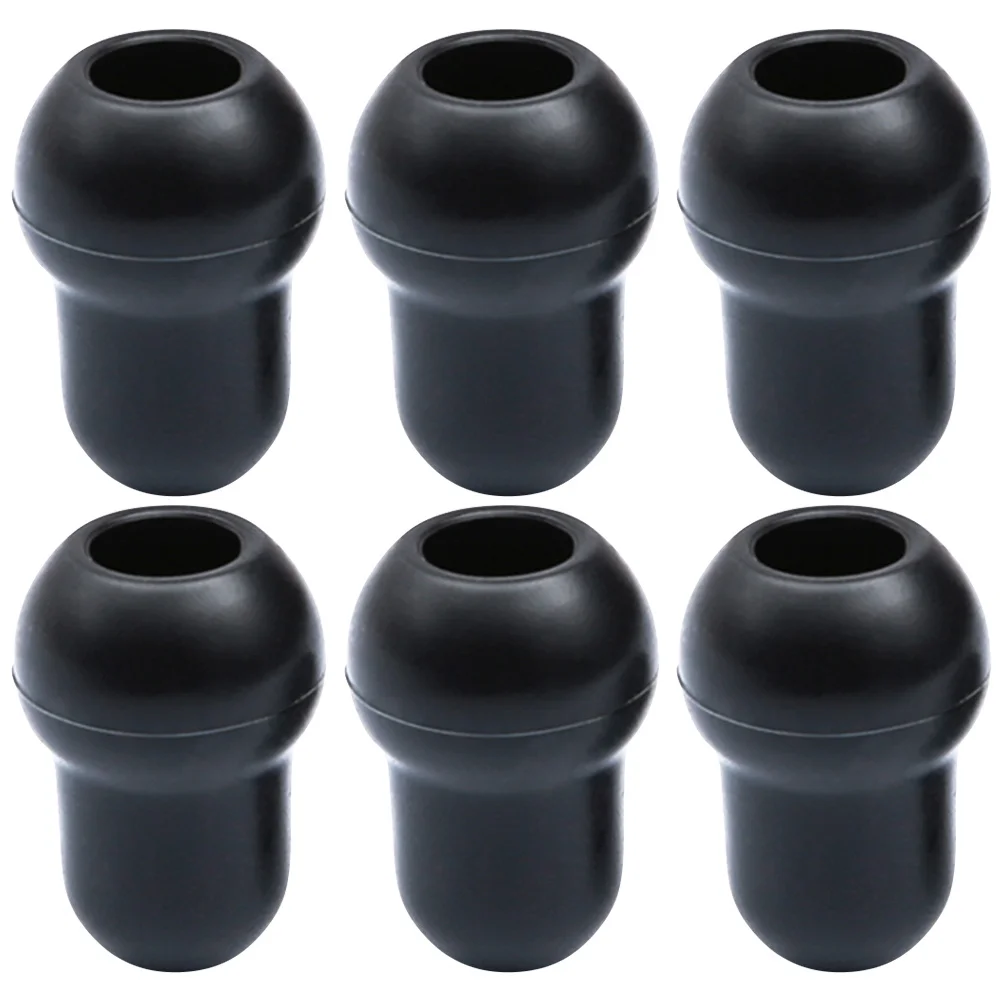 

6 Pcs Stethoscope Ear Hanger Buds Replacement Tips Parts Earbuds Earphone Black