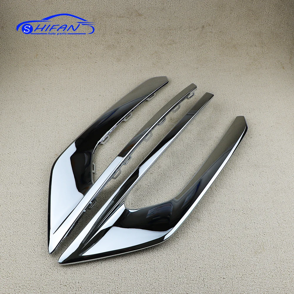 31663539 31663540 Front Bumper Fog Lamp Cover Grille Chromium plated bright strip For Volvo XC90 2020 2021 2022 Car Accessories