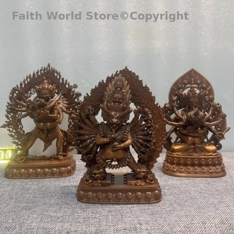 Kalacakravajrahigh kalachakra Guhyasamaja Yamantaka 5A+buddha statue high quality buddhist altar HOME family temple worship