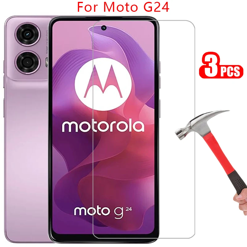 protective tempered glass for motorola moto g24 power screen protector on motorolag24 motog24 g 24 24g 5g phone film glas 9h mot