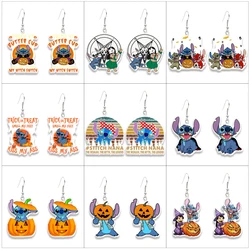 Stitch Disney Distinctive Earring Cute Design Earrings Women Girl Jewelry Accessories Kids Halloween Party Gifts