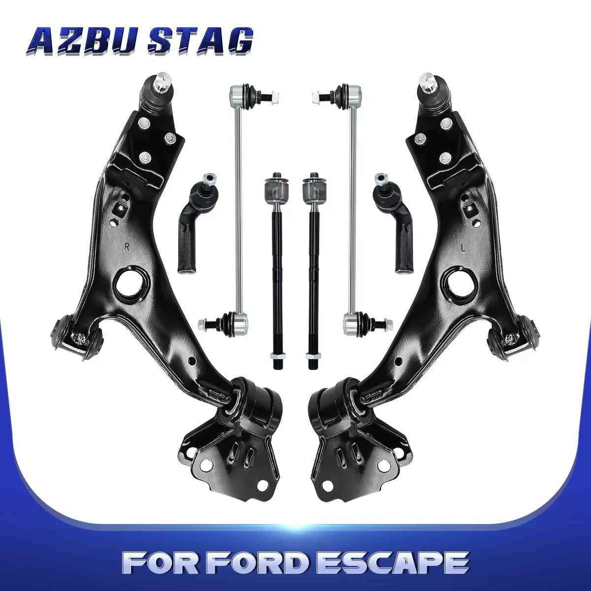 

AzbuStag 8Pcs Front Lower Left Right Control Arm Sway Bar Link Suspension Kits for FORD ESCAPE 2013 2014 2015 2016 2017 2018