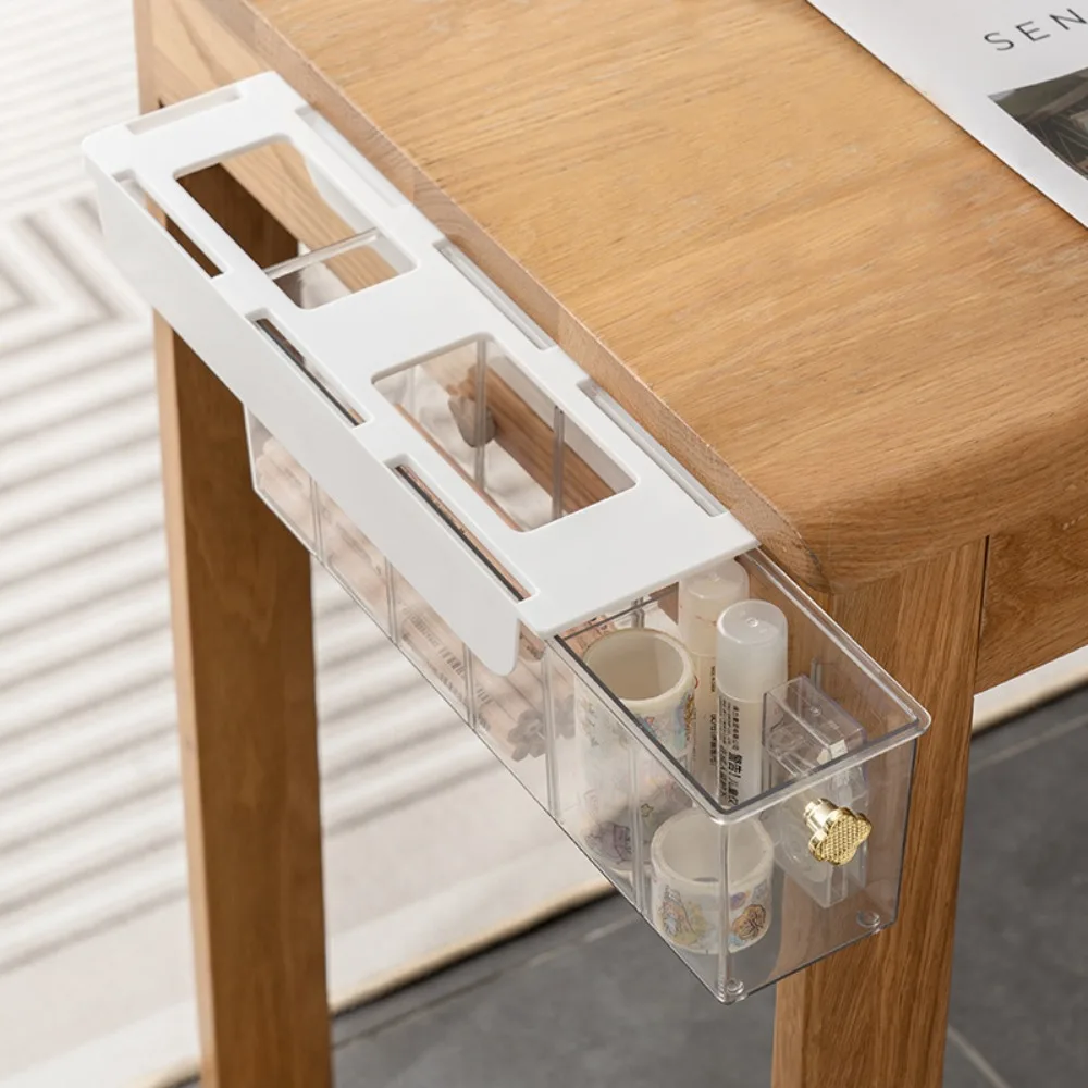 

Transparent Sock Storage Box Multi-Compartment Stackable Underwear Storage Box No Punching plastic Compartment Box kitchen