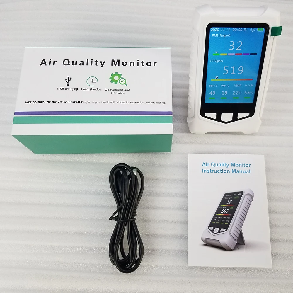 Dienmern New DM126 NH3 Portable Ammonia Quality Detector LCD Display Temperature/Humidity Sensor Tester Gas Monitoring System