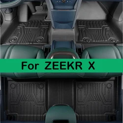Car Floor Mats For ZEEKR X 2021-Present Front Rear Trunk Mat Storage Box Pad Waterproof Foot Pad TPE Carpet Kit Car Cargo Liners