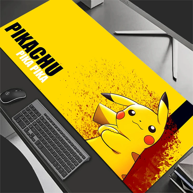لوحة ماوس كبيرة ألعاب الكمبيوتر حصيرة مكتبية الحديثة الجدول لوحة المفاتيح الكمبيوتر المحمول السجاد XXL الألعاب P-Pokemons P-Pikachus Mousepad #5