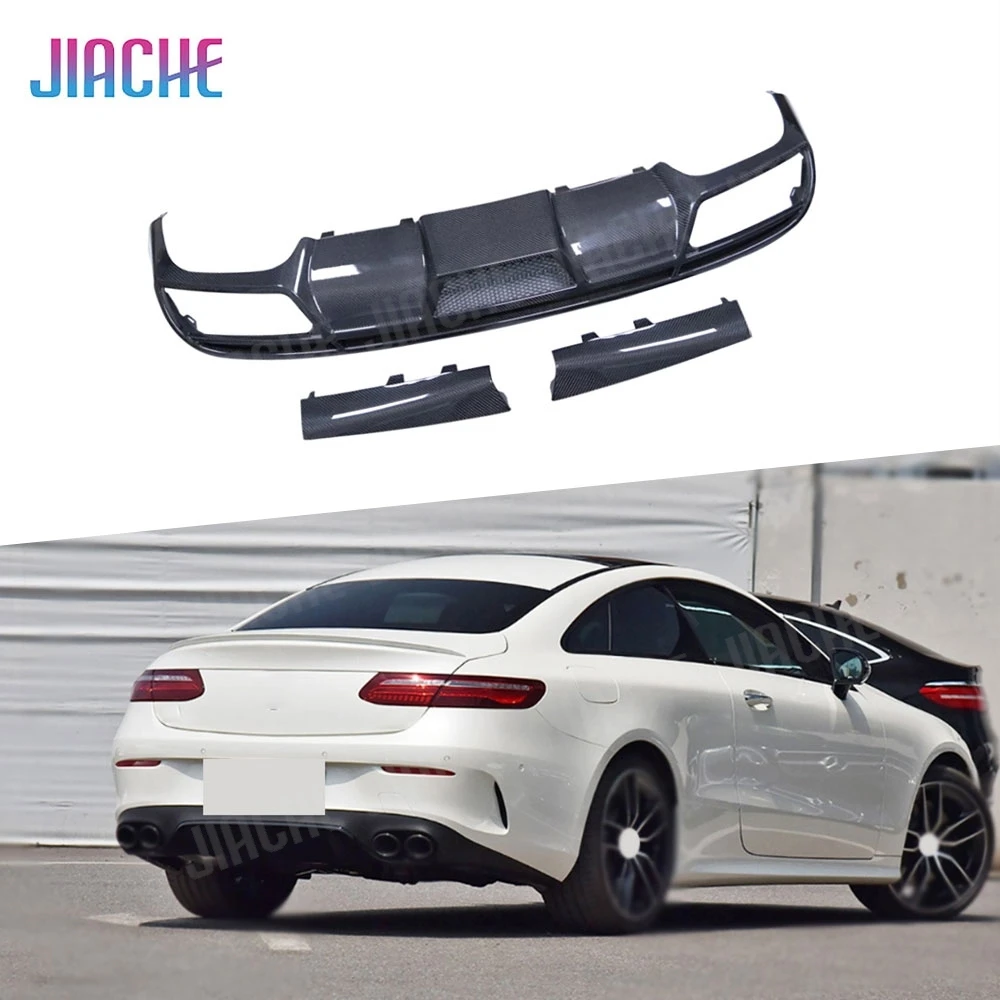 

Carbon Fiber Rear Lip Diffuser Spoiler Splitters for Mercedes Benz E-Class C238 E53 E63 AMG 2017-2022 Car Bumper Guard FRP