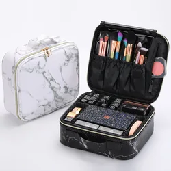 Leather Cosmetic Tools Organizers Large Capacity Waterproof Permanent Makeup Tattoo Storage Bags Suitcases Tattoo Supplies