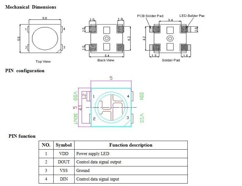 WS2812B LED رقاقة 100 ~ 1000 قطعة 5050 RGB مصلحة الارصاد الجوية أسود/أبيض نسخة WS2812 منفردة عنونة الرقمية 5 فولت