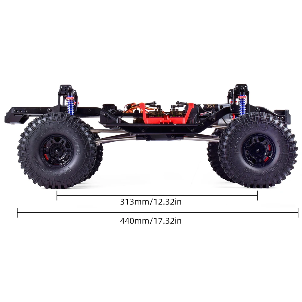 AUSTARHOBBY RC 313mm 2-Speed Transmission Chassis Frame with Differential Portal Axle for Traxxas TRX-4 1/10 RC Car DIY Parts