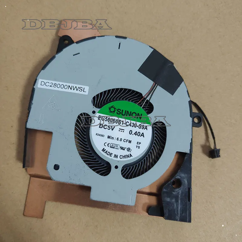 Ventilador de Refrigeração do Portátil para Sunon Eg50060s1-c430-s9a Dc5v 0.40a Dc28000nwsl Ventilador