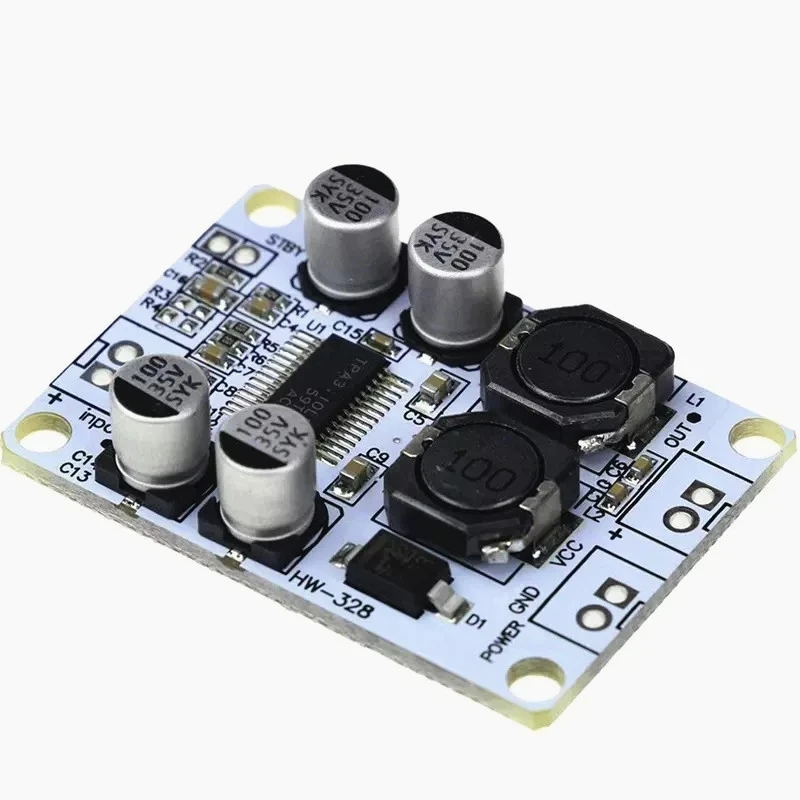 5PCS TPA3110 PBTL Mono Amplifier Board 30W DC 8-26V Digital Power Audio AMP Sound Board for Speakers Amplificador