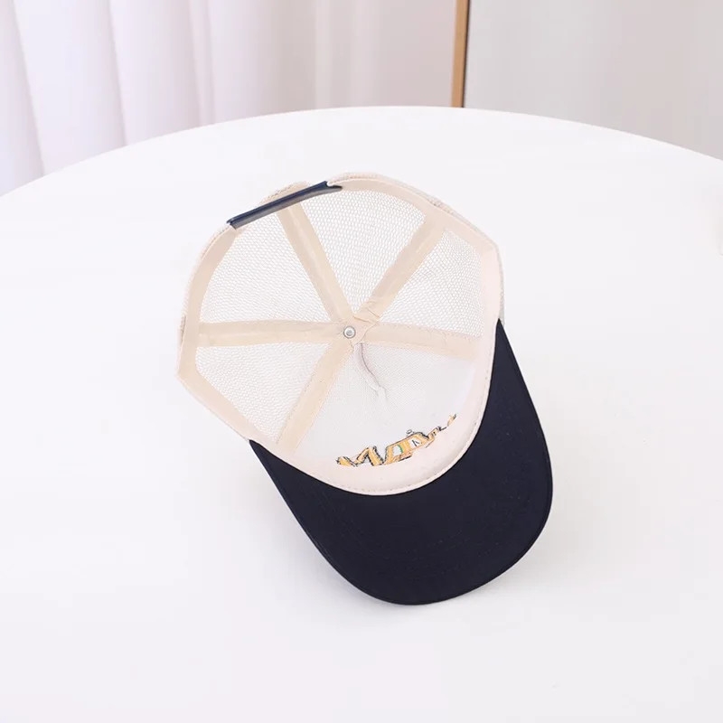 Korean Children \'s Sports Hats Toddler Baby Boy Baseball 2024 Summer Embroidered Excavator Outdoor Kids Hip Hop Caps Adjustable