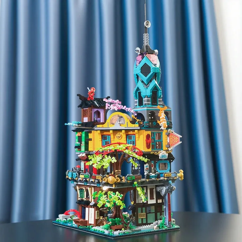 5685 stuks stedelijk tuin bouwsteenmodel - hoge moeilijkheidsgraad volwassen puzzel speelgoed bouwstenen cadeau - verjaardag speelgoed cadeau