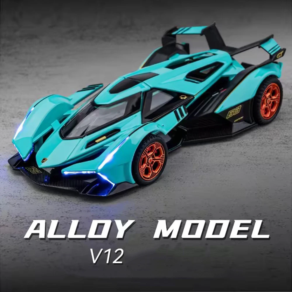 

1:32 Lambor V12 LP740 Toys Model Cars Alloy Diecast Vehicles Models with Light Sound Super Sport Car Toy Children Birthday Gifts