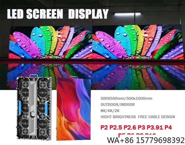 

P1.56/P1.86 Indoor LED Screen Small Pitch HD Advertising Electronic Display