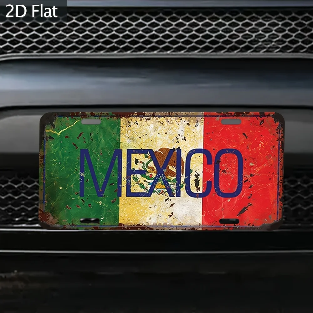 2D Flat - [2D Flat] A 12X6 Inch Car Emblem Suitable for Leisure Rooms And Balconies, Terraces, Garages, Indoor/Outdoor Use, Meta