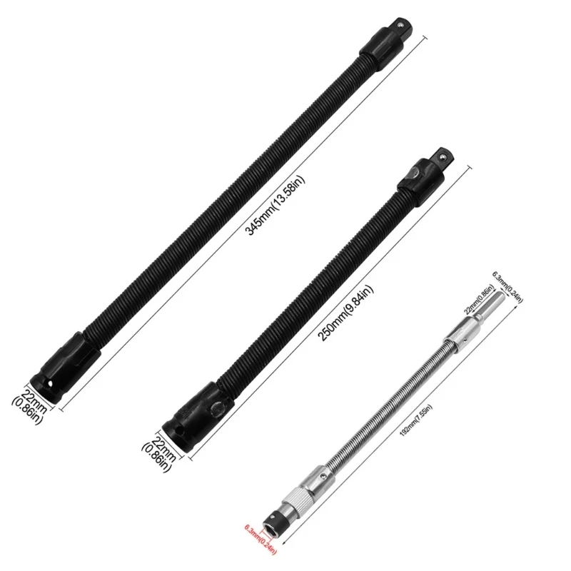 1/2 Flexibele As Extension Bar Extender Torque Socket Ratelsleutel Elektrische Dropship