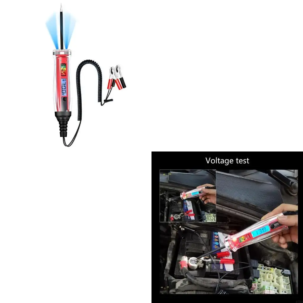 

Heavy Duty Battery Tester Circuit Tester 1-75V Digital Car Truck Tester 87HA