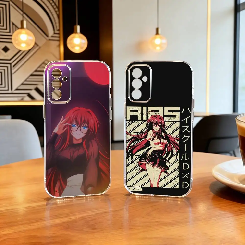 

High School DxD R-Rias Gremory Phone Case For SamsungA10,12,20,21S,30,31,40,50,51,52,70,71 Transparent Cover