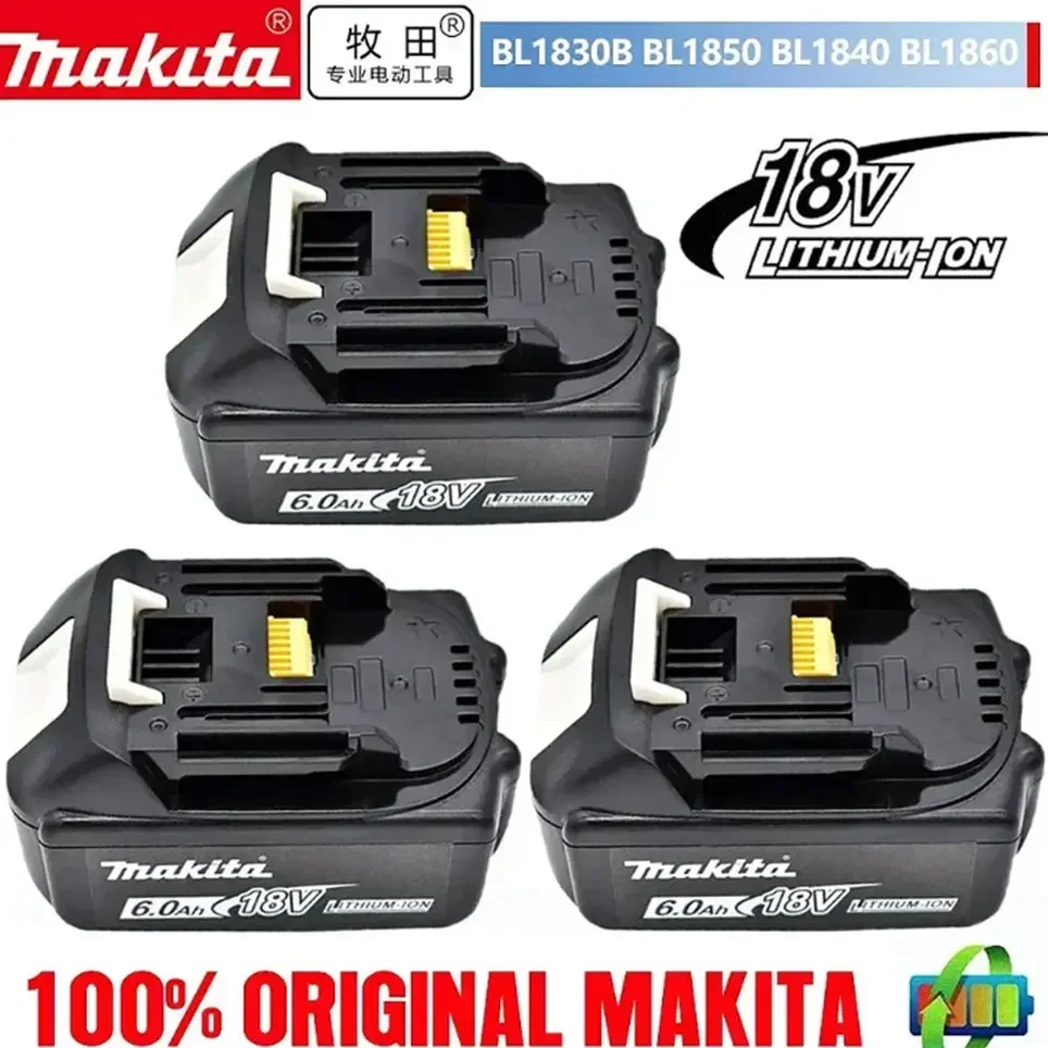 Original makita Battery BL1860 BL1850B BL1850 BL1840 BL1830 screwdriver battery & charger 18v Replacement Power Tool Batteries