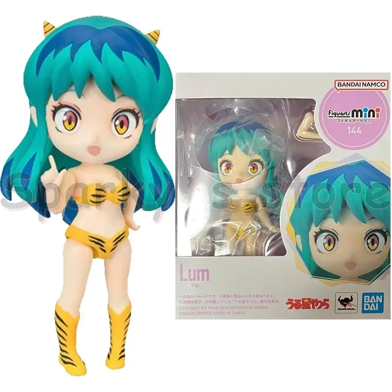 Bandai Original Figuarts mini Urusei Yatsura Anime Figure Lum Ronnie Ten Action Figure Toys for Boys Girls Kids Birthday Gifts