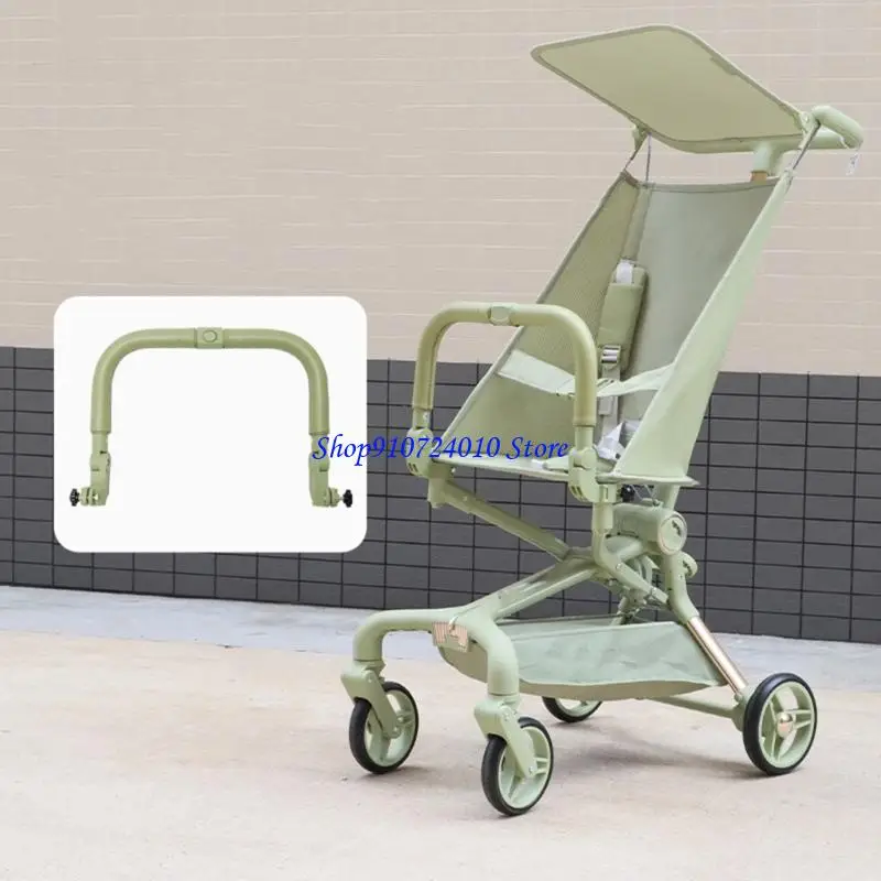 77HD Adjustable Strollers Handrail Middle Access Gate With Secure Locking Detail For Infant Carriage Compatibility