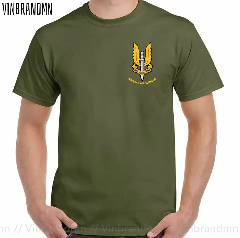 Special Air Service British Forces Elite Fashion Men T-Shirts Classic Vintage UK SAS T Shirt Casual Clothing Summer Tee Shirt