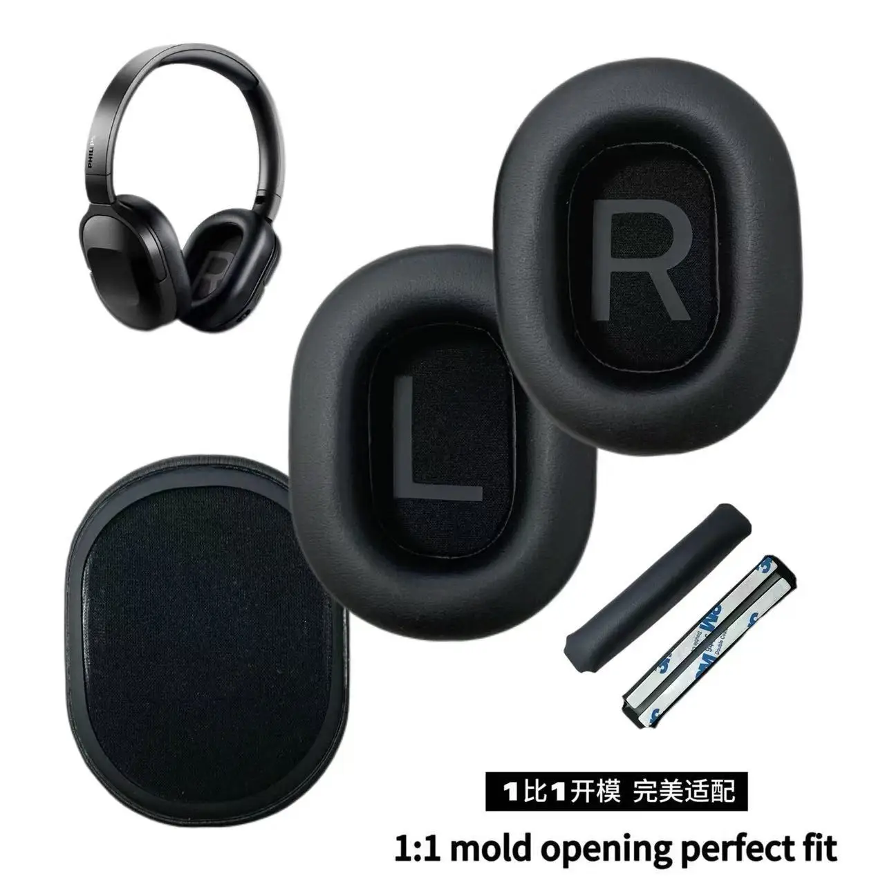 TAH6506 Earpads & Headband for Philips TAH6506 TAH-6506 Headphone Replacement Headband Ear Cushion Cover Pad Headstrap Head Band