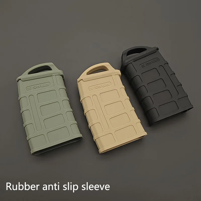 2PC 556 Mag Bag M4/M16 PMAG Fast Magazine Rubber Holster Rubber Pouch Sleeve Rubber Slip Cover Hunting Tools Cover Accessories