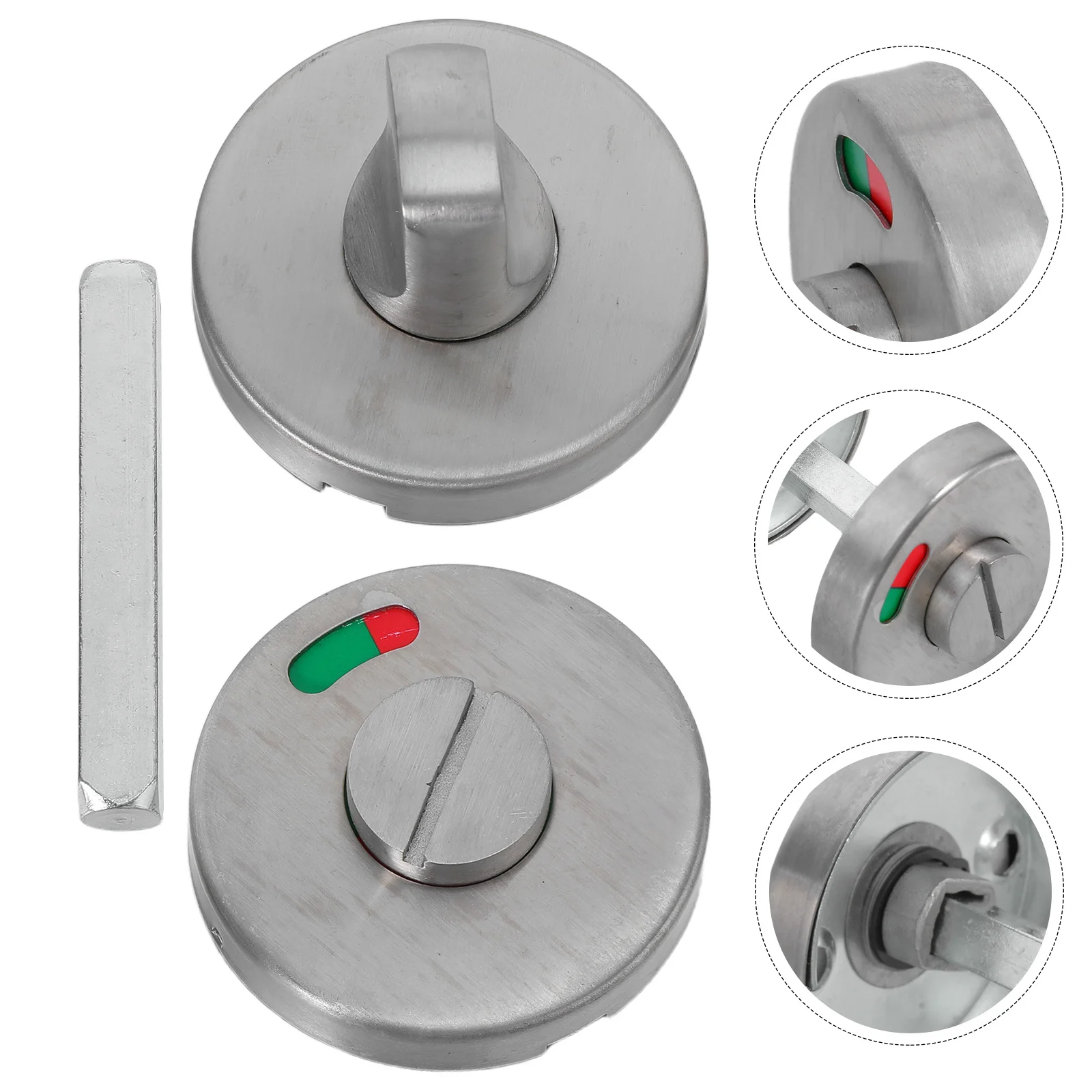 

Bathroom Lock Stainless Steel Toilet Indicator Bolt Occupancy Display For Public Restroom Stall Door Commercial Washroom Privacy