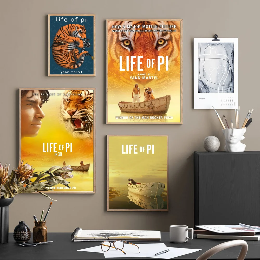 Life Of Pi DIY Sticky Poster Waterproof Paper Sticker Coffee House Bar Stickers Wall Painting