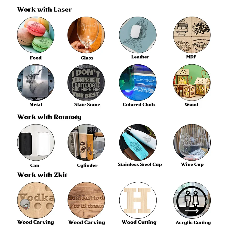 Large Laser Cutter And Engraver Machine Frame Parts Area 2000x2400mm Cnc Laser Engraver Frame Kit GRBL Control PWM