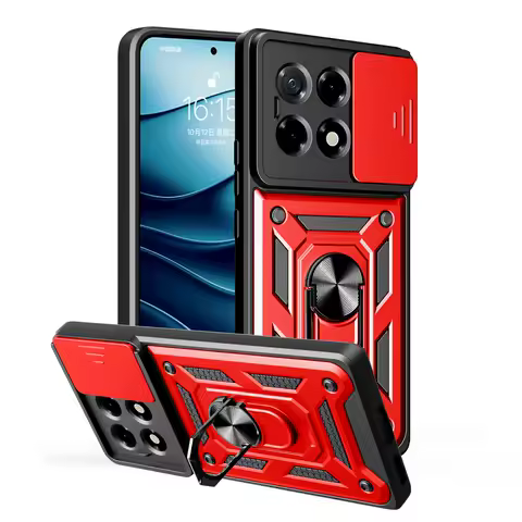 Camera Protect Case for Tecno Camon 30S Camon30 Premier Camon 30 Pro 20 Pro 19 18 18P Armor Hybrid Metal Ring Holder Back Cover