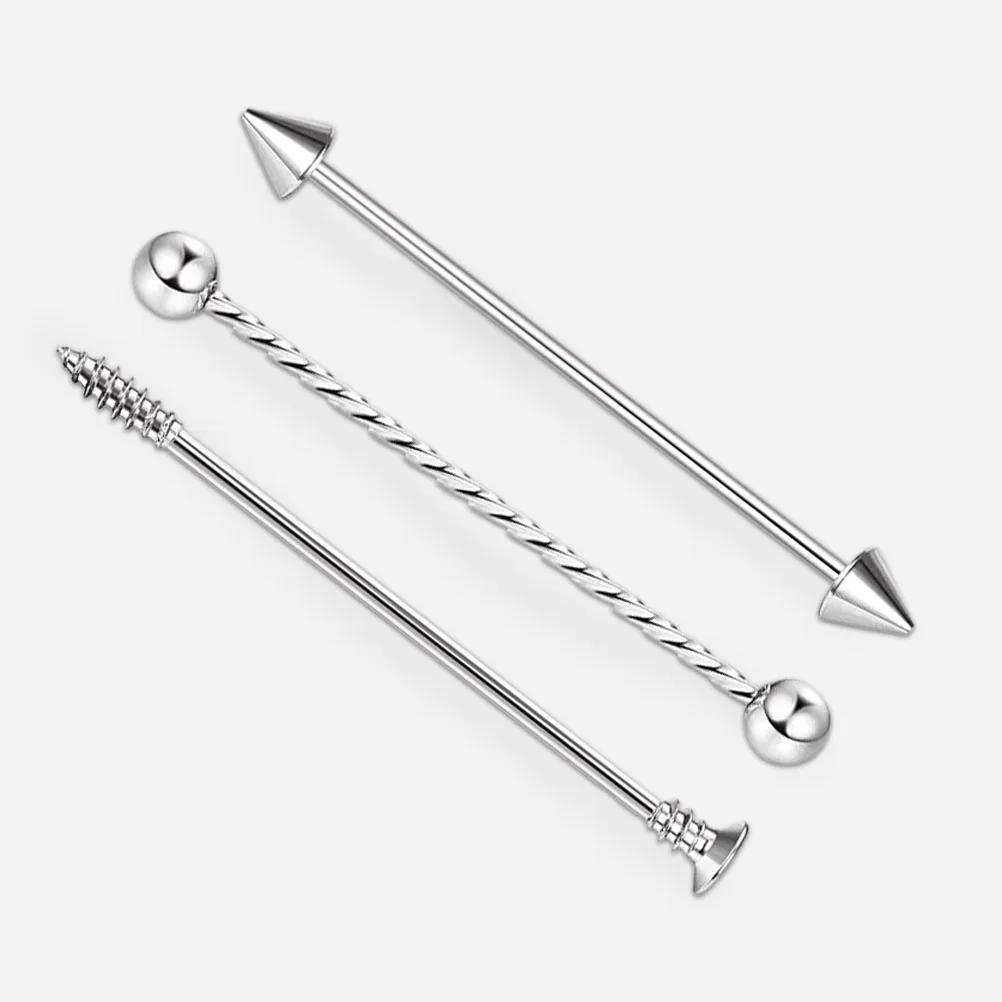 

13 Pcs Jewelry Industrial Bar Cartilage Earrings Chain Turquoise Present Choice Piercing Bulk Barbell