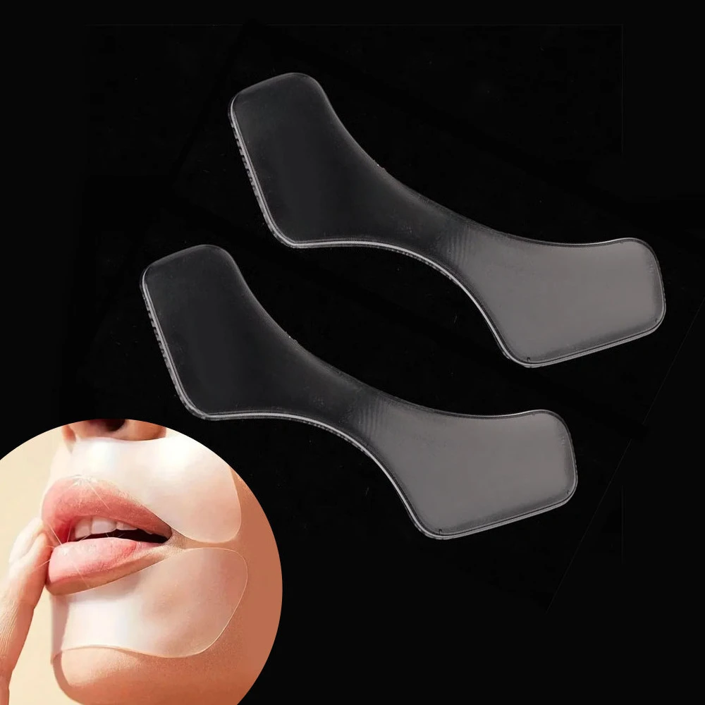 

2/4PCS Lip Skin Care Patches Silicone Facial Smoothing Strips Set for Mouth Smile Fine Lines Wrinkles Suitable for All Skin