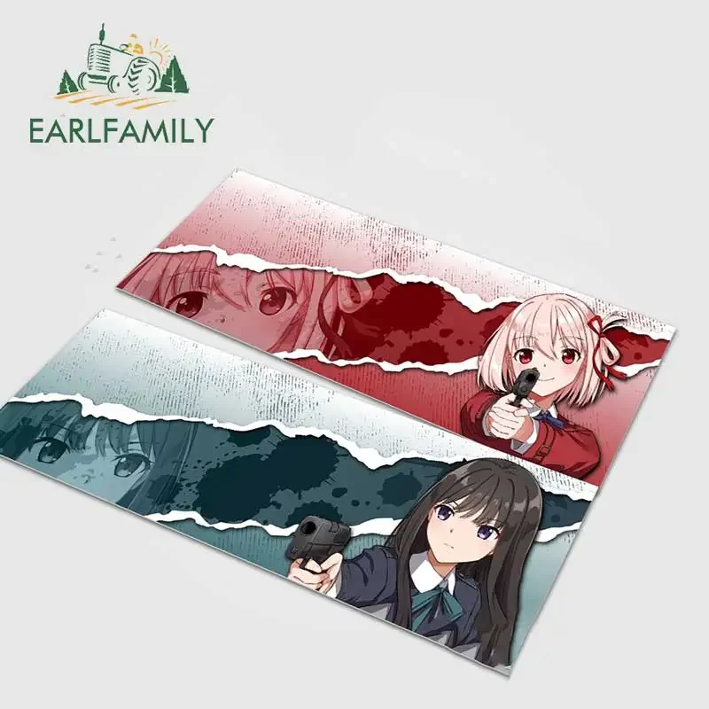 Earl family 13cm x 3,9 cm Cartoon Slap lustige Auto Aufkleber Camper Anime Caravan Aufkleber Graffiti wasserdichte Autozubehör Aufkleber
