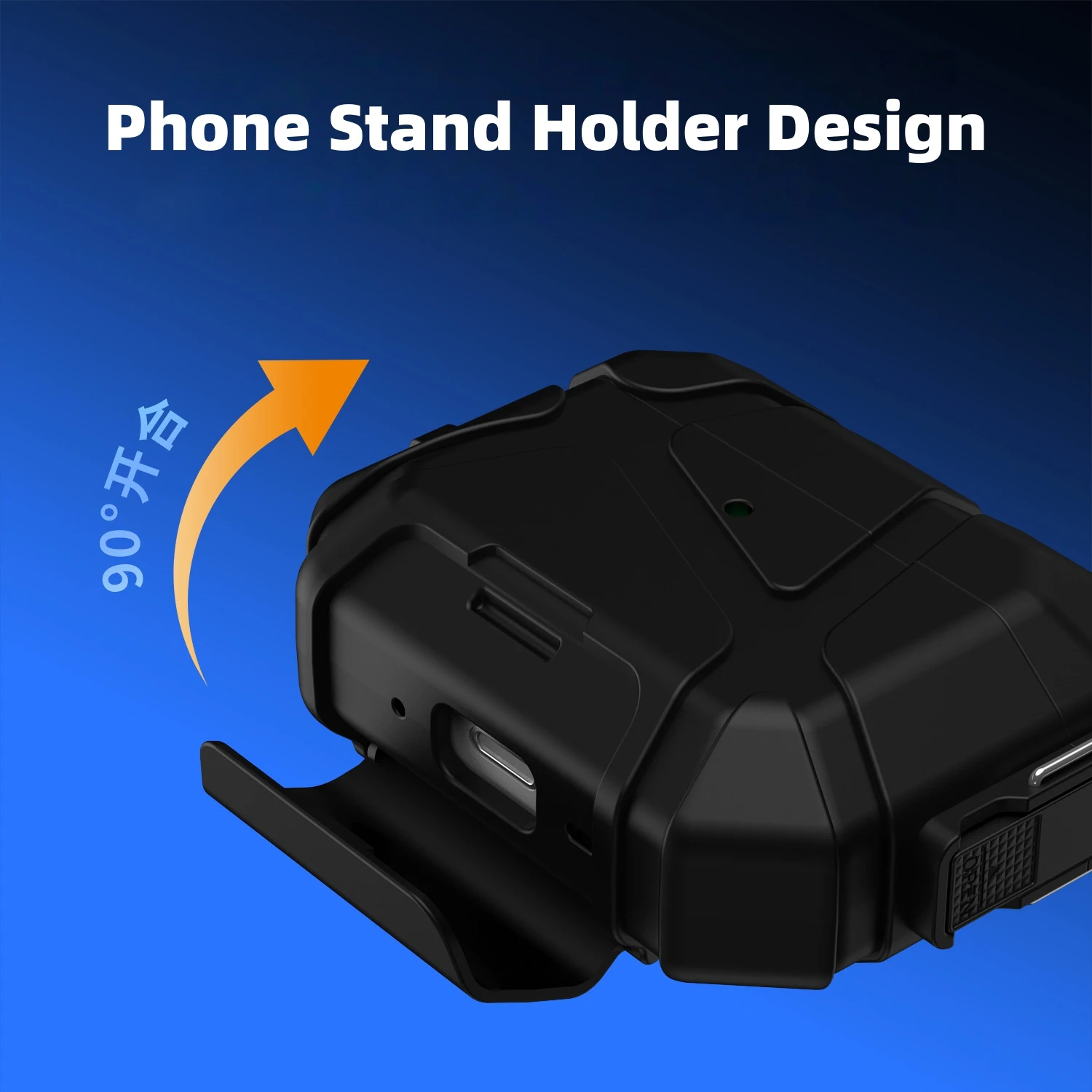 For AirPods Pro3 Secure Lock Case with Phone Stand Design Military Armor Shockproof Protective Case For Airpods Pro 3 Generation view 5