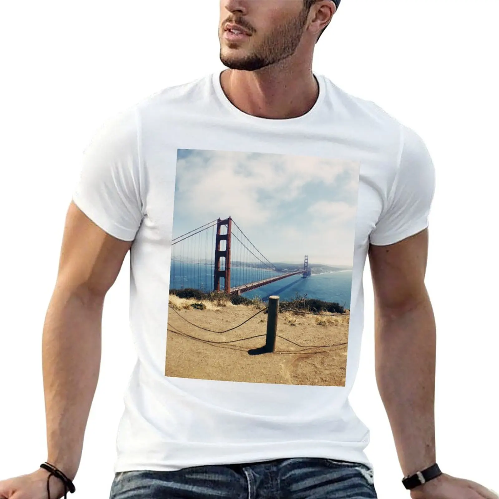 

golden gate bridge T-Shirt t shirts cotton 100% cotton t shirts man 100% T-Shirt